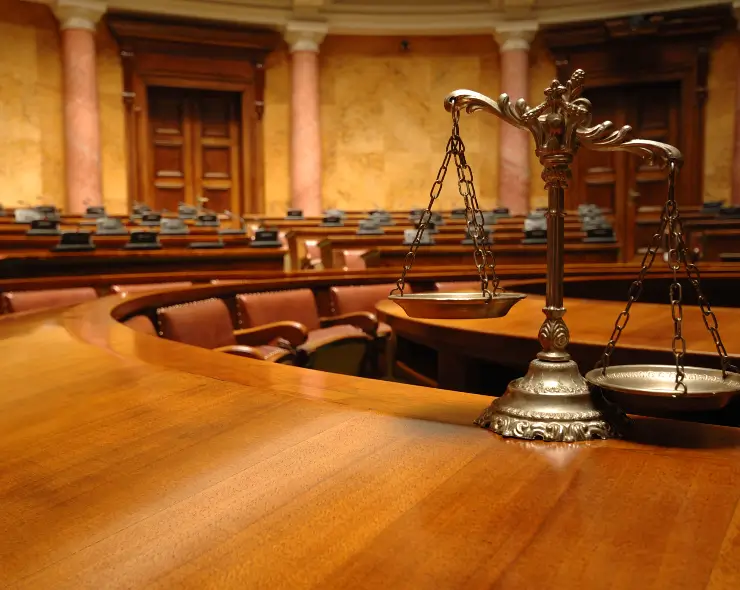 image of courtroom